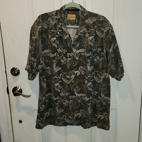 Tommy Bahama Silk Cotton Aloha Hawaiian Shirt XL - Picture 1 of 4
